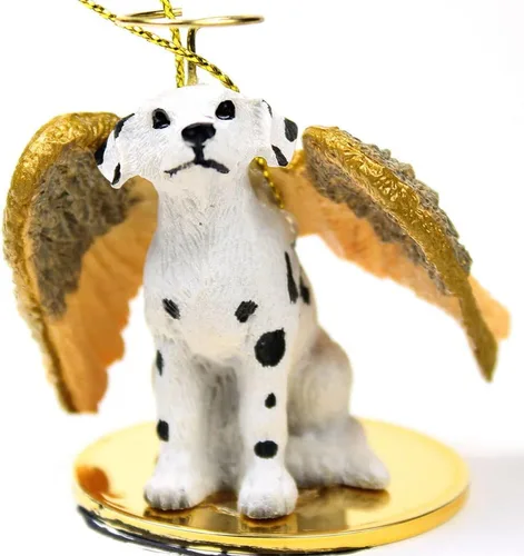 Vista 108 de Conversation Concepts Adorno navideño: Chihuahua, pelo largo 19-Dorado