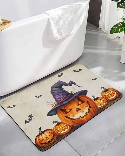 Vista 10 de Tapete de baño con diseño de árbol de flores, antideslizante, de secado rápido y absorbente, tierra de diatomeas, cocina, ducha, fregadero, lavable