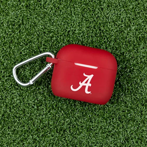 Vista 2 de AFFINITY BANDS Alabama Crimson Tide - Funda de silicona compatible con Apple AirPods Gen 3 (carmesí)