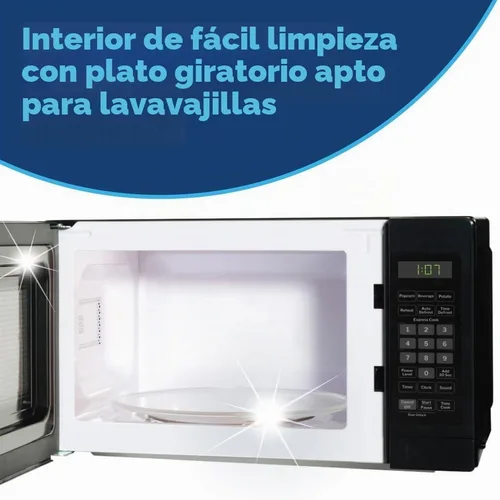 Vista 9 de [Usado] GE GCHK07N1WBB - Horno microondas para encimera, 700 vatios, 0.7 pies cúbicos, negro, GCHK07N1WBB