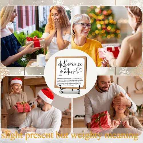 Vista 6 de Diference Maker - Regalo de agradecimiento para mujeres, profesores, mentores, entrenadores, jefes, gerentes, regalos de jubilación, decoración