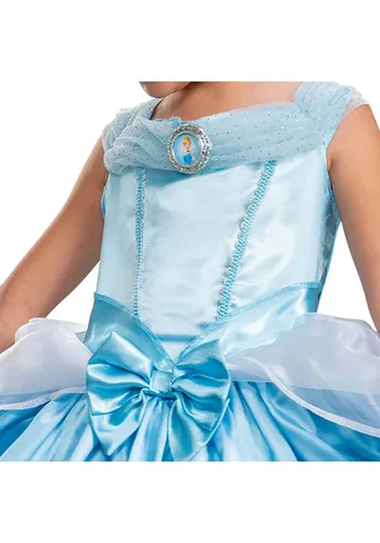 Vista 3 de Disfraz Deluxe de Cenicienta para Niña Pequeña de Disney Multicolor