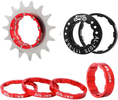 Vista 11 de Kit de conversión de velocidad única para bicicleta 12T13T/14T/15T/16T/17T/18T/19T/20T/21T/22T Cassette de una sola velocidad y espaciadores