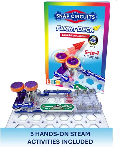 Vista 7 de Kit de juguete científico/STEM de Snap Circuits Flight Deck A partir de 8 años Regalo de construcción para niños y niñas