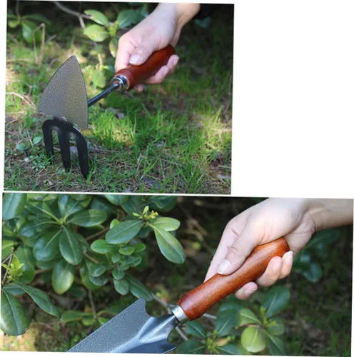 Vista 3 de VICASKY 1set Mini Iron Garden Tools Set Thicken Stoving Varnish Shovels for Planting Weeding Cultivating Durable and Lightweight Gardening Tools for