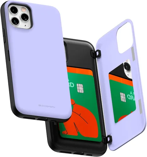 Vista 9 de GOOSPERY Parachoques magnético para puerta compatible con iPhone 11 Pro, tarjetero tipo cartera, cierre automático, protección de doble capa Negro