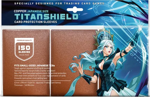 Vista 15 de TitanShield - Fundas para tarjetas pequeñas, color naranja (150 fundas), se adapta a Yugioh Protectores de baraja de tarjetas coleccionables