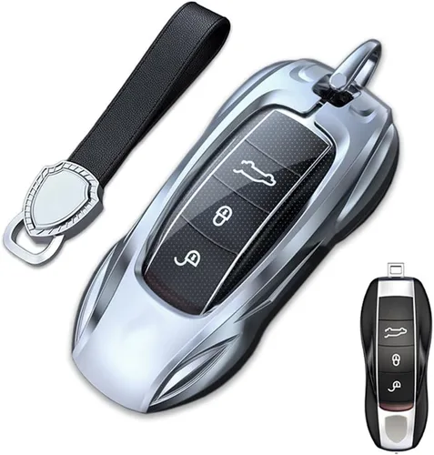Vista 10 de Carcasa de aleación de zinc con protección de metal para Porsche Macan Cayenne Panamera 911 Cayman Boxster 718