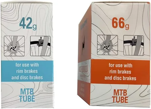 Vista 5 de RideNow 1/2/4 Pack Ultralight Bike Inner Tube 700 x 18-32 / MTB27.5/29 inch x 1.9-2.5 TPU Inner Tubes with 45/65/85mm Length French Valve Super Bike