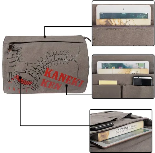 Vista 8 de Bandolera japonesa anime Tokyo Ghoul Kaneki Ken Messenger School