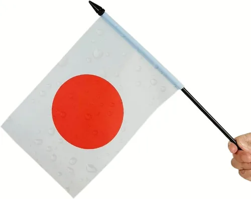 Vista 4 de Bandera de escritorio de la amistad de Estados Unidos y Japón, banderas japonesas para exhibición de habitación, juego de banderas de escritorio