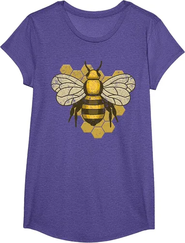 Vista 43 de Retro Beekeeper Beekeeper Honey Bumblebee Vintage Saves Bees T-Shirt Asphalt Grey