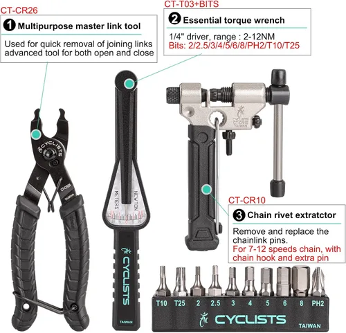 Vista 3 de Kit de herramientas de bicicleta de 27 piezas - Kit de reparación