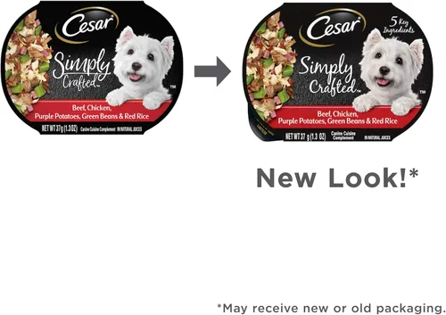 Vista 11 de Cesar, comida húmeda para perros de fabricación simple, 37 g. Empaque de 10 unidades.