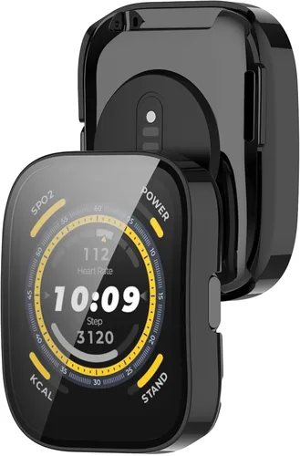 Vista 2 de BabyValley Protector de pantalla de 3 piezas compatible con Amazfit Bip 5 Smartwatch Accessories Covers Resistente a los arañazos Funda protectora
