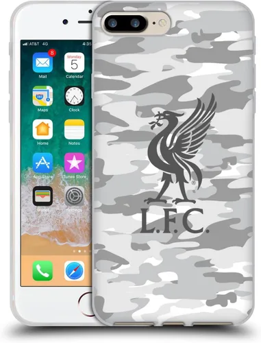 Vista 33 de Head Case Designs Funda de gel con licencia oficial del Liverpool Football Club Away Colourways Crest Camou [protección de grado militar] compatible