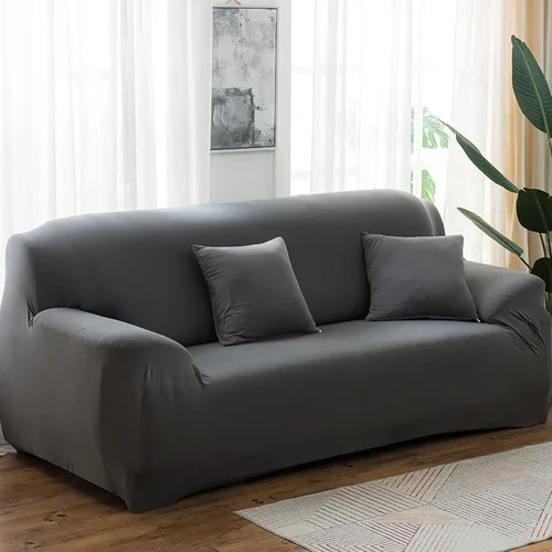 Vista 14 de Morbuy Funda súper elástica para sofá, 4 piezas de elastano, funda de sofá modular de color sólido con parte inferior elástica, protector de muebles