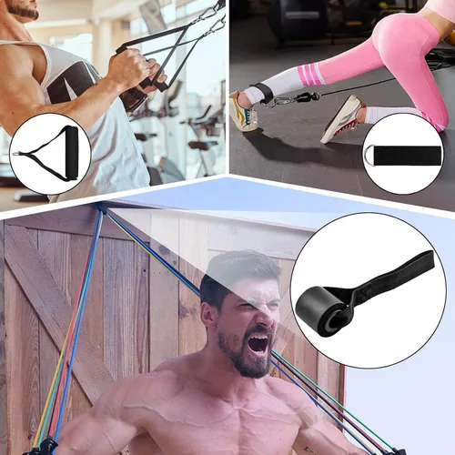 Vista 3 de Bandas de resistencia, juego de bandas de resistencia, bandas de entrenamiento de fuerza, bandas de ejercicio para hombres y mujeres, bandas