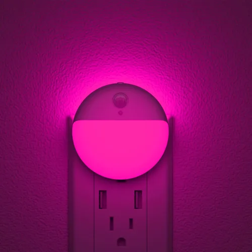 Vista 13 de YUNLEX Paquete de 2 luces nocturnas enchufables con sensor de movimiento y sensor de atardecer a amanecer, atenuación continua, luz nocturna LED