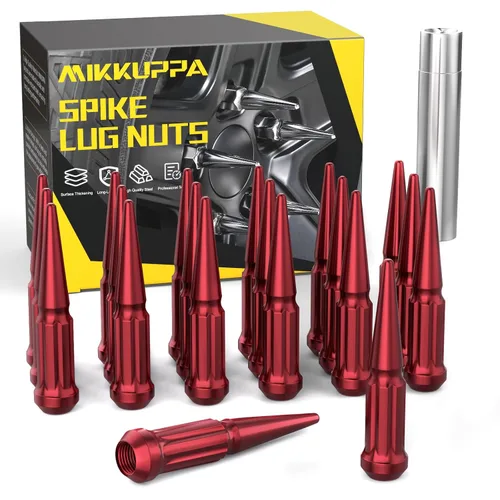 Vista 12 de MIKKUPPA Tuercas de llanta con pinchos M14x1.5, repuesto para Chevy Silverado GMC 2500 Cromo