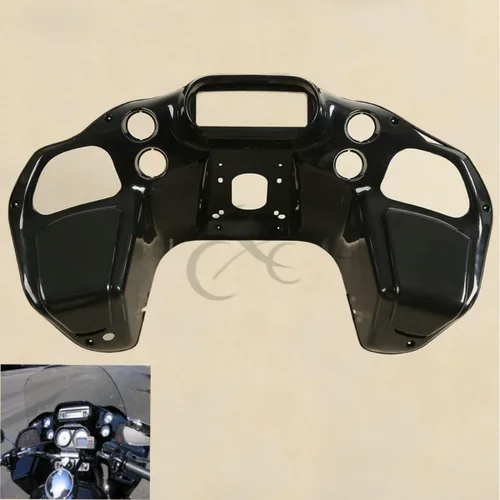 Vista 2 de Carenado interior ABS negro sin pintar compatible con Harley Davidson Road Glide FLTR 1998-2013