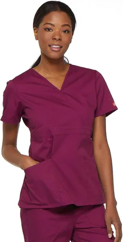 Vista 7 de Dickies EDS Signature - Camiseta envolvente falsa para mujer con lazo para múltiples instrumentos