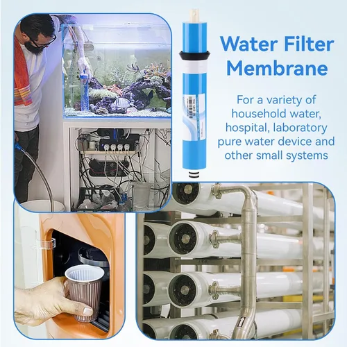 Vista 5 de Membrana de ósmosis inversa para ULP1812-75 GPD RO Membrana de repuesto para filtro de agua de membrana RO estándar debajo del fregadero Sistema
