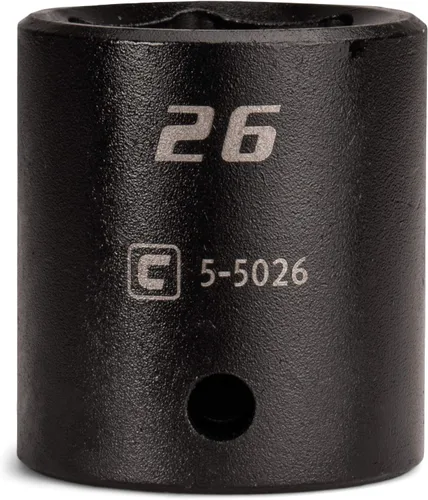 Vista 9 de Capri Tools CP55010 - Toma de impacto poco profunda de 0.394 in, accionamiento de 1/2 pulgada, 6 puntos, métrico
