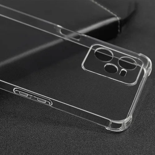 Vista 5 de USTIYA Funda para Realme C35 Clear TPU Cuatro Esquinas Cubierta Protectora Transparente Suave Funda