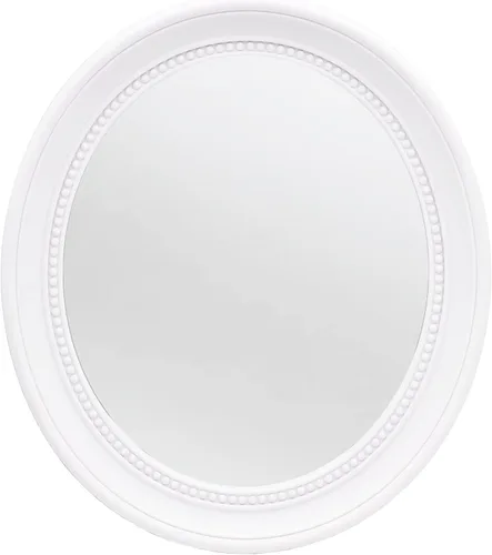 Vista 9 de OIGUMR Espejo de pared para baño, espejo ovalado (negro, 15.2 x 13.2 pulgadas)