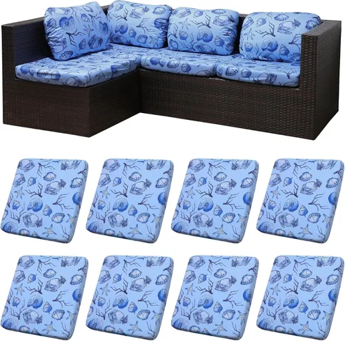 Vista 36 de 12 fundas de cojín para patio, fundas de cojín elásticas