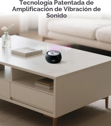 Vista 6 de Cuenco Tibetano Cantante Electrónico Portátil, 8 Frecuencias de Curación (396-963Hz), Modo Automático/Manual, Vibración y Temporizador - Dispositivo