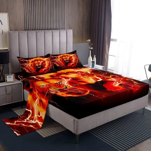 Vista 13 de Manfei Juego de sábanas de baloncesto para niños, tamaño individual, juego de ropa de cama temática deportiva para decoración de habitación de niños