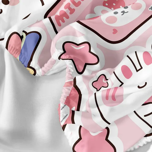 Vista 5 de CVHouse Juego de sábanas Kawaii tamaño individual, juegos de ropa de cama Kawaii de conejo para niñas, niños y adolescentes, juegos de sábanas