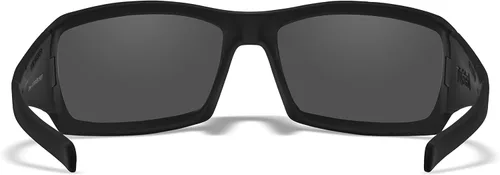 Vista 3 de Wiley X Twisted Black Ops lentes de sol con lentes color gris ahumado, color negro mate