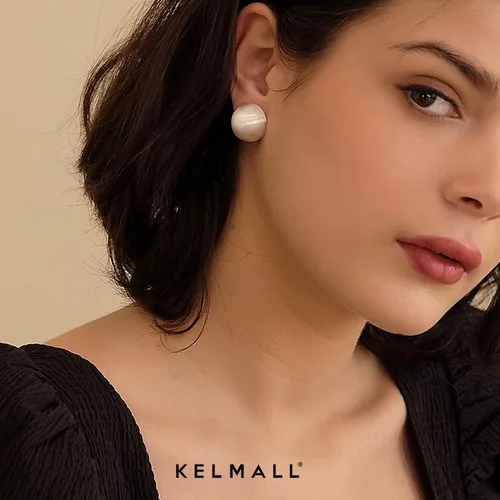 Vista 25 de KELMALL Aretes tipo argolla de oro de 14 quilates para mujer, hipoalergénicos, gruesos, redondos, no se deslustra, para orejas sensibles