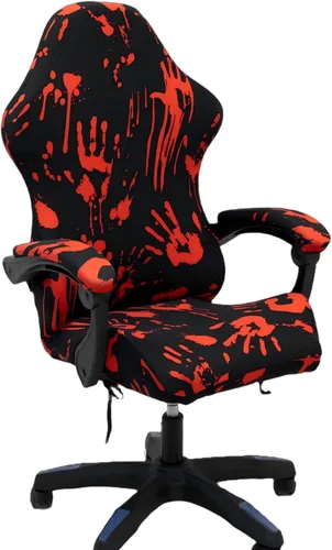 Vista 10 de Fundas para sillas de videojuegos, elásticas, extraíbles y lavables, fundas protectoras para sillas reclinables para computadora con funda