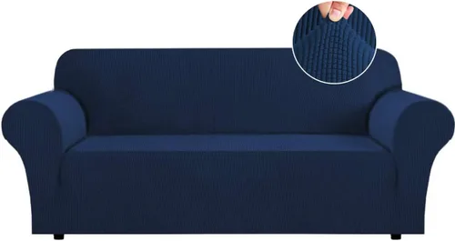 Vista 32 de Funda para futón Flamingo P de gran elasticidad sin brazos - Funda para sofá futón de tamaño completo y queen, de jacquard suave y grueso
