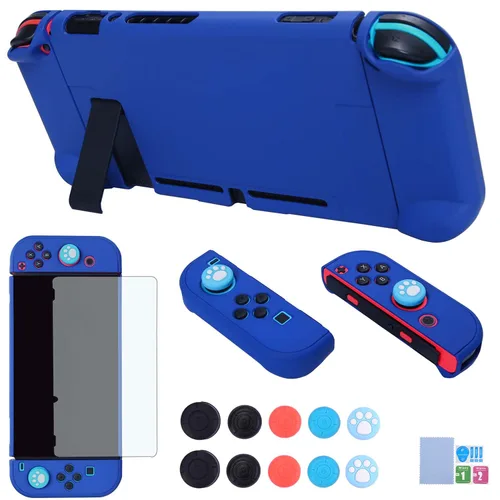 Vista 13 de COMCOOL Dockable Case for Nintendo Switch 3 in 1 Protective Cover Case for Nintendo Switch and Joy-Con Controller with Screen Protector and Thumb