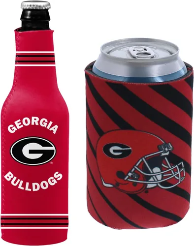 Vista 34 de College Team Color Logo Can & Bottle Holder Insulator Beverage Cooler Set