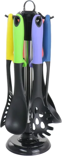 Vista 2 de Megachef Juego de utensilios de cocina de nailon para herramientas, 7 piezas, varios
