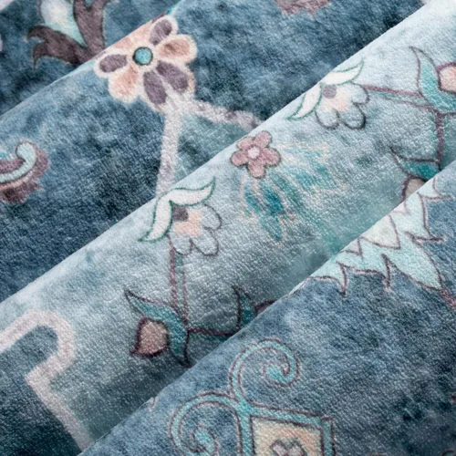 Vista 113 de SERISSA - Tapetes florales vintage, antideslizante, lavable, pequeño, ultrasuave, bohemio, de pelo bajo, para entrada, interiores, habitación