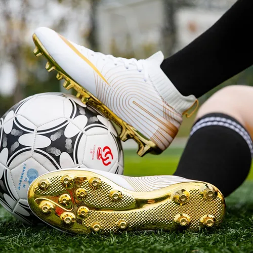 Vista 5 de Zapatos de fútbol para hombre, zapatos de fútbol para exteriores, botas de fútbol juveniles, zapatos de fútbol para niños