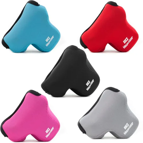 Vista 9 de MegaGear Funda de neopreno ultraligera para cámara compatible con Canon EOS M6 Negro
