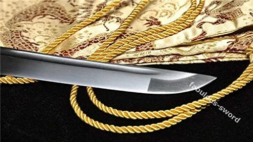 Vista 2 de Espada GLW 41' Sharp 1060 alta acero completo puede cortar árbol japonés Samurai espada Katana