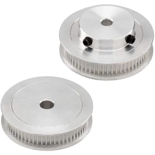 Vista 6 de PAGOW Rueda síncrona GT2 20 y 60 dientes de diámetro de 0.197 in, polea de distribución de aluminio con longitud 7.874 in de ancho y correa de 0.236