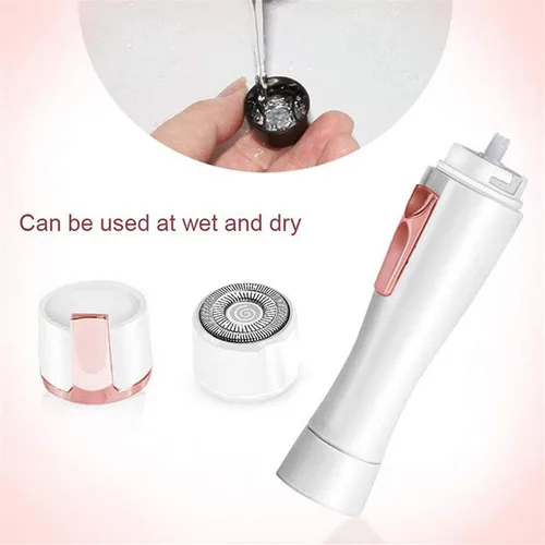 Vista 6 de Afeitadora de vello facial para mujeres, depilación sin dolor, depiladora eléctrica portátil para mejillas, barbilla, labio superior y brazos