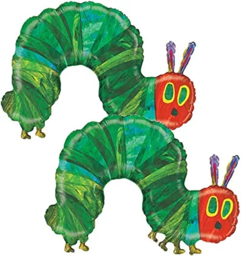 Vista 7 de The Very Hungry Caterpillar Eric Carle - Globo de fiesta de papel de aluminio de 43 pulgadas