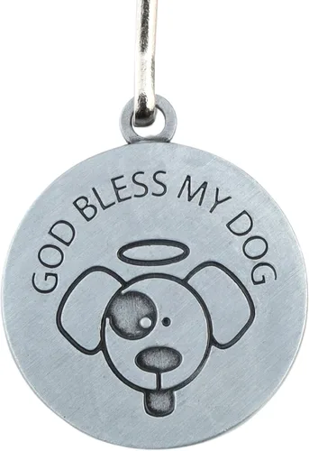 Vista 4 de Needzo Medalla de San Francisco para collar de perro, dije de medallón de San Patrono para mascotas, regalos religiosos para nuevos dueños