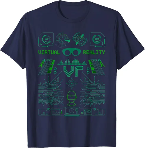 Vista 47 de Camiseta de realidad virtual VR Retro Gamers, Negro, S